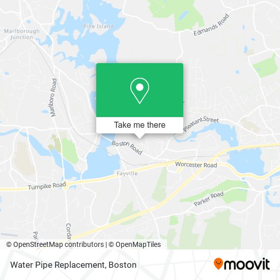 Water Pipe Replacement map