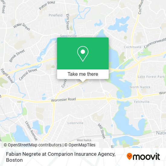 Mapa de Fabian Negrete at Comparion Insurance Agency