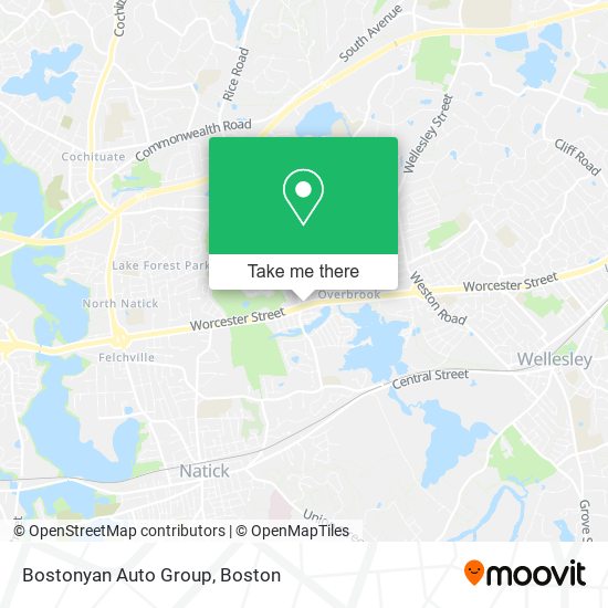 Bostonyan Auto Group map