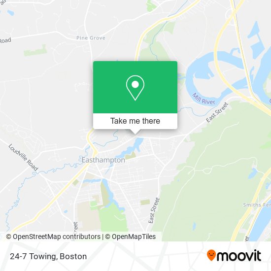 24-7 Towing map