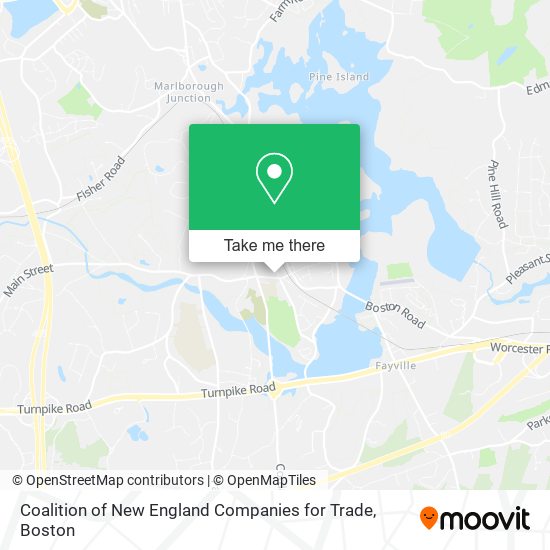 Coalition of New England Companies for Trade map