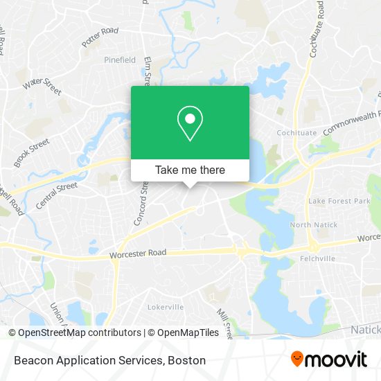 Beacon Application Services map