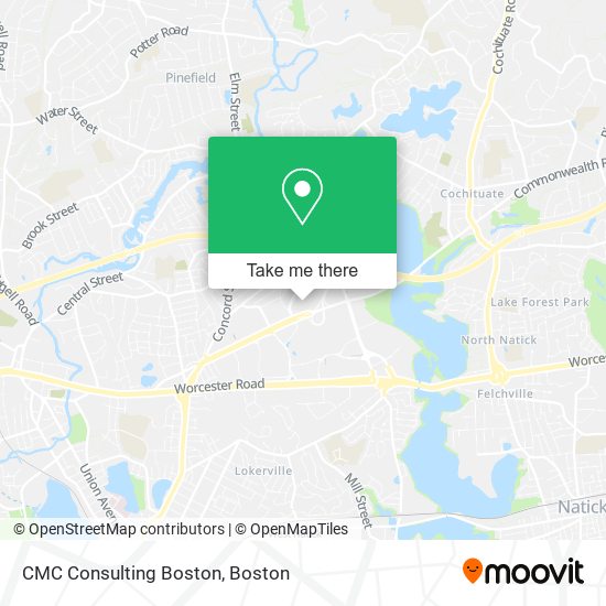 Mapa de CMC Consulting Boston