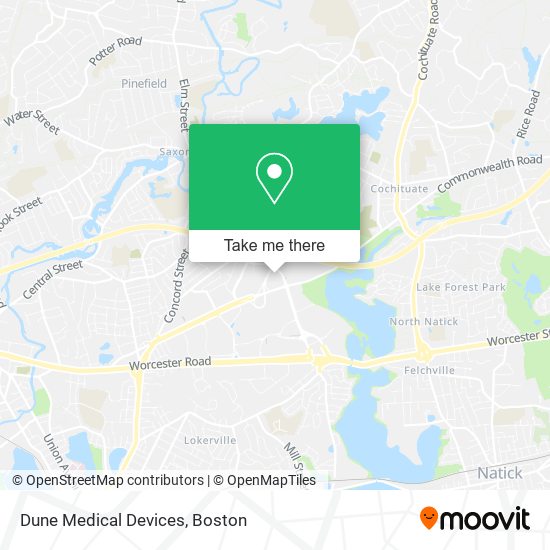 Dune Medical Devices map