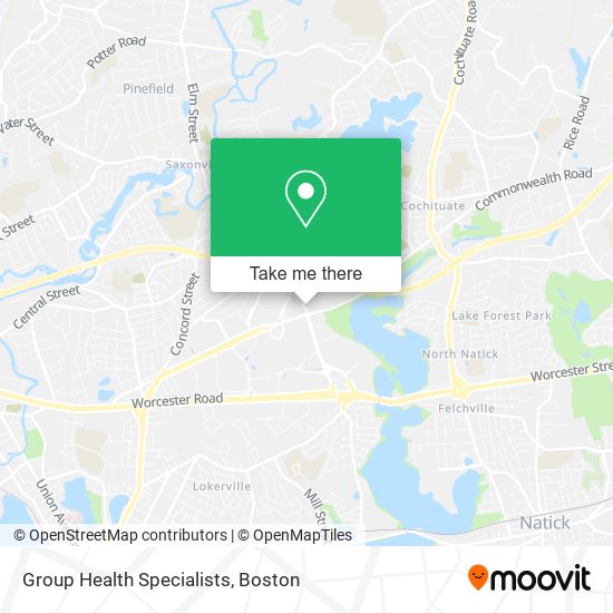 Group Health Specialists map