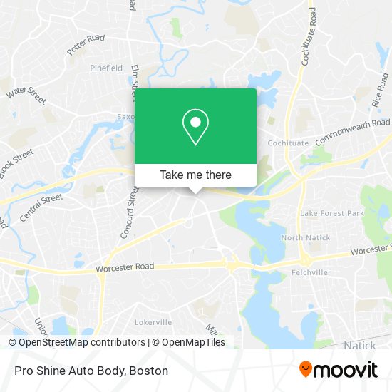 Pro Shine Auto Body map