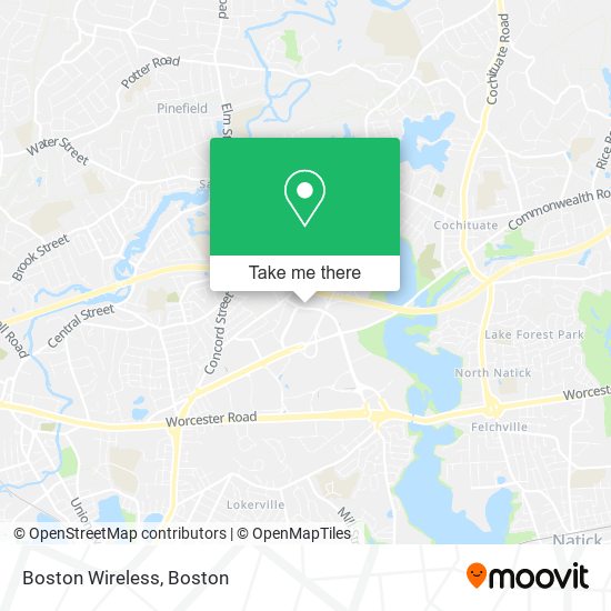 Mapa de Boston Wireless