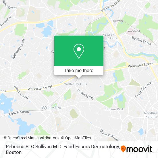 Rebecca B. O'Sullivan M.D. Faad Facms Dermatology map