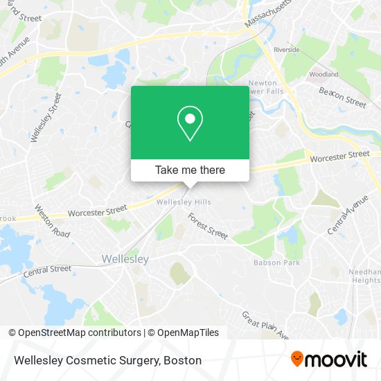 Wellesley Cosmetic Surgery map