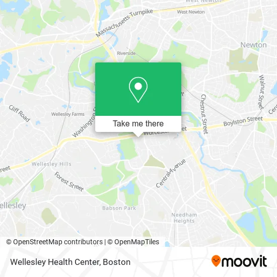 Wellesley Health Center map