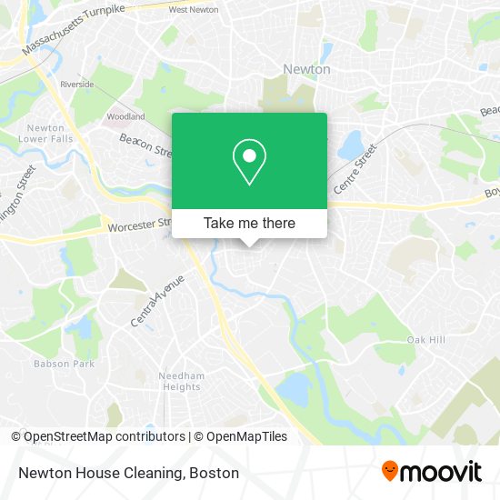 Newton House Cleaning map