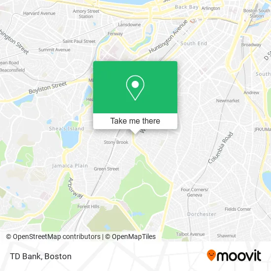 TD Bank map