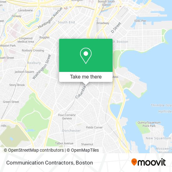 Communication Contractors map