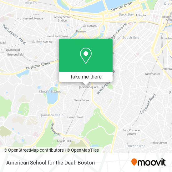 Mapa de American School for the Deaf
