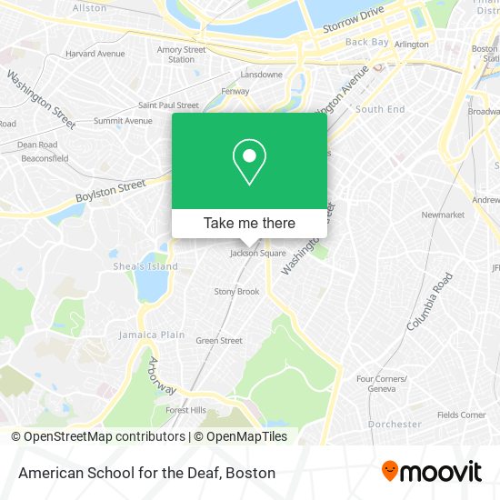 American School for the Deaf map