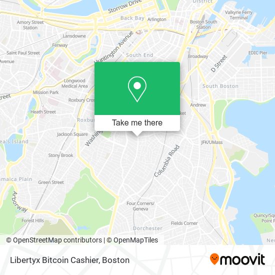 Mapa de Libertyx Bitcoin Cashier