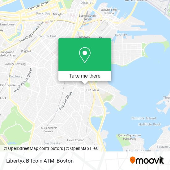 Mapa de Libertyx Bitcoin ATM