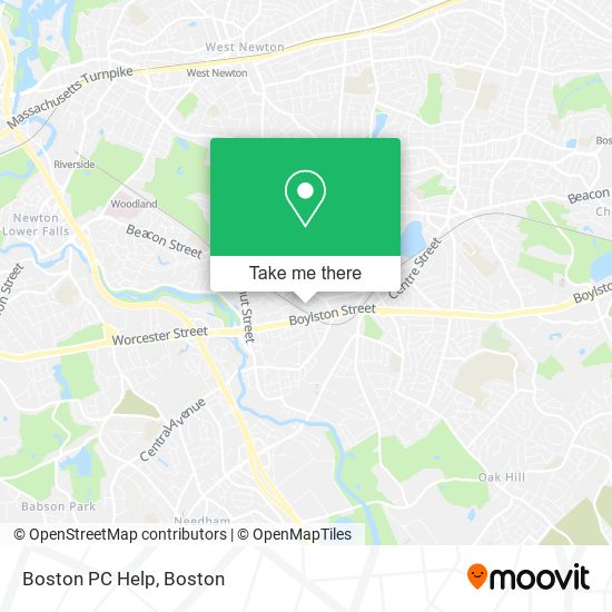 Boston PC Help map