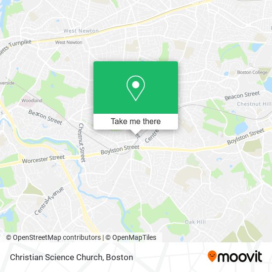 Christian Science Church map