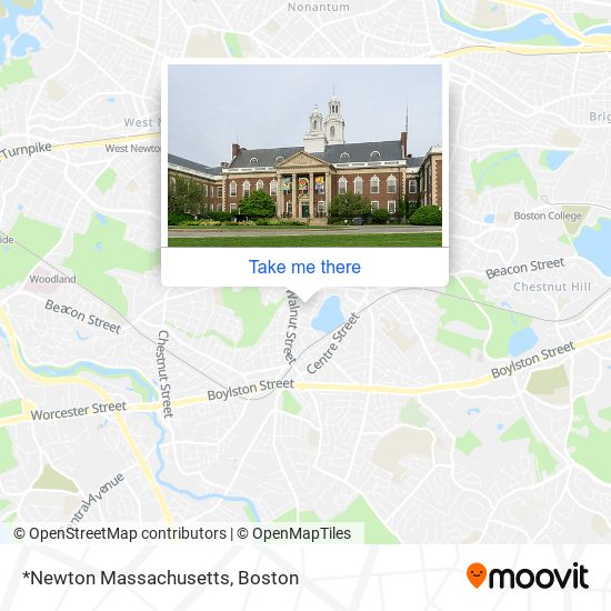 *Newton Massachusetts map