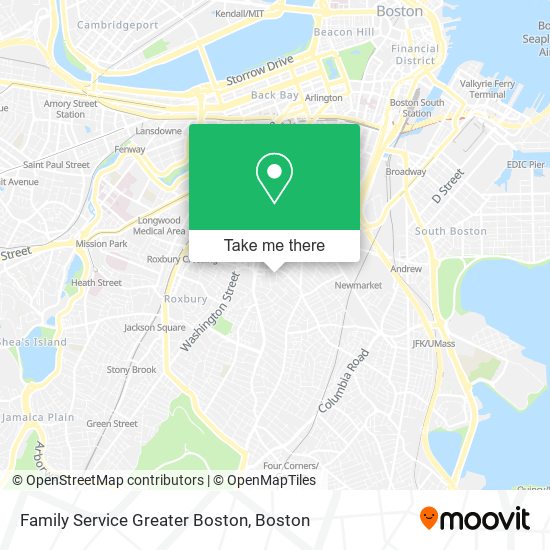 Family Service Greater Boston map
