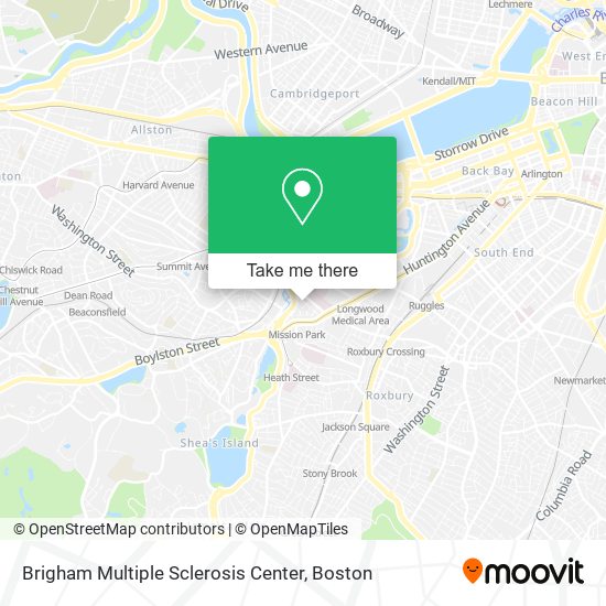 Brigham Multiple Sclerosis Center map