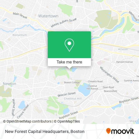 Mapa de New Forest Capital Headquarters