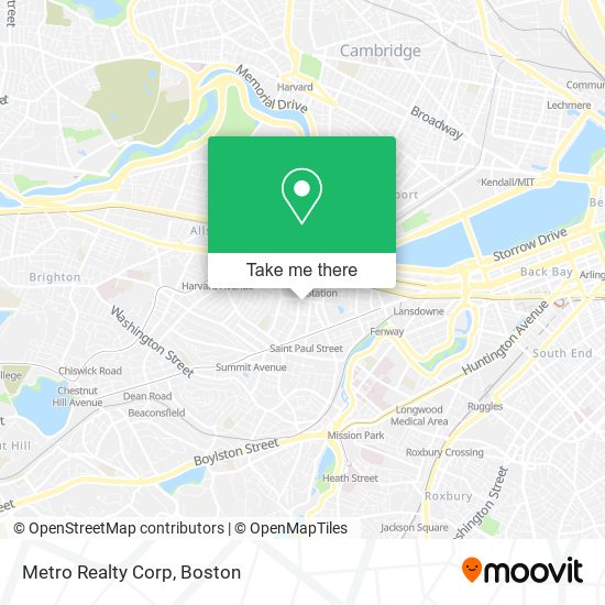 Metro Realty Corp map