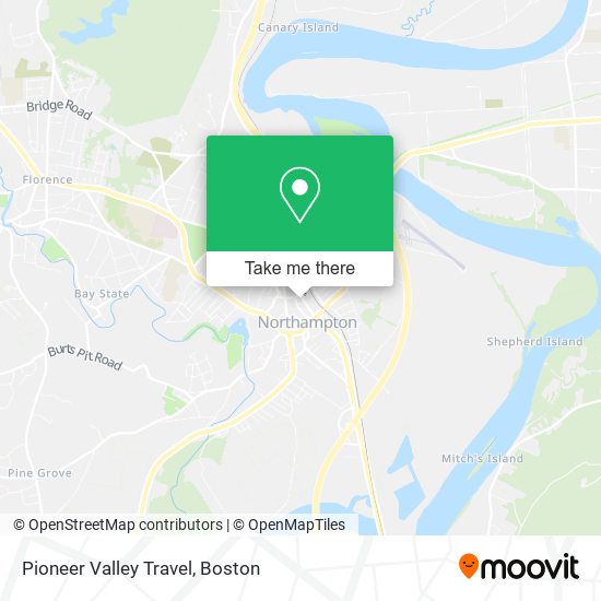 Pioneer Valley Travel map