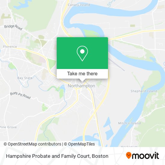 Hampshire Probate and Family Court map