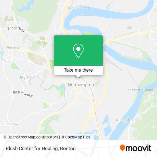 Blush Center for Healing map