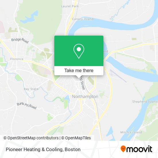 Pioneer Heating & Cooling map