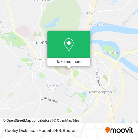 Mapa de Cooley Dickinson Hospital-ER