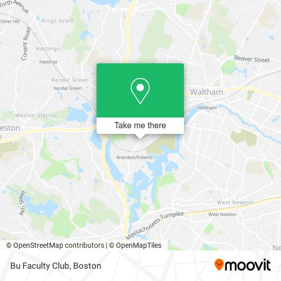 Bu Faculty Club map