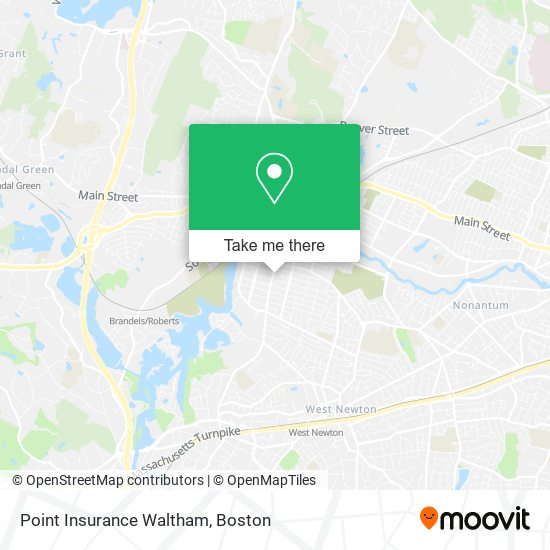 Point Insurance Waltham map