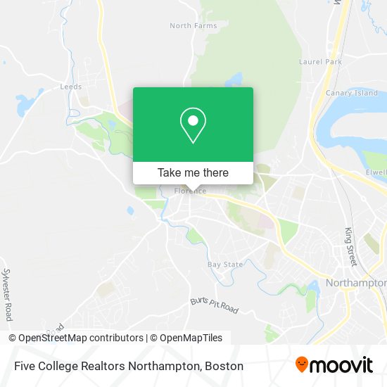 Five College Realtors Northampton map