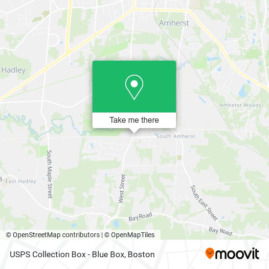 USPS Collection Box - Blue Box map