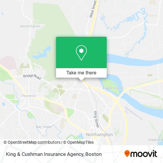 King & Cushman Insurance Agency map