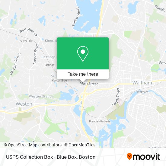 USPS Collection Box - Blue Box map