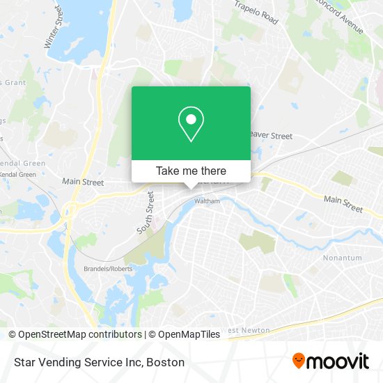 Star Vending Service Inc map