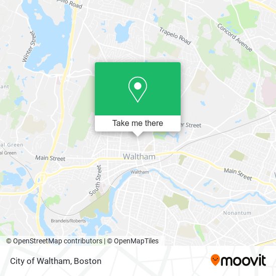 Mapa de City of Waltham