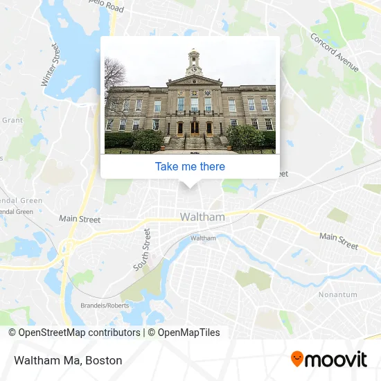 Waltham Ma map