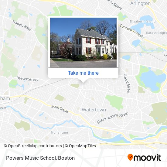 Mapa de Powers Music School