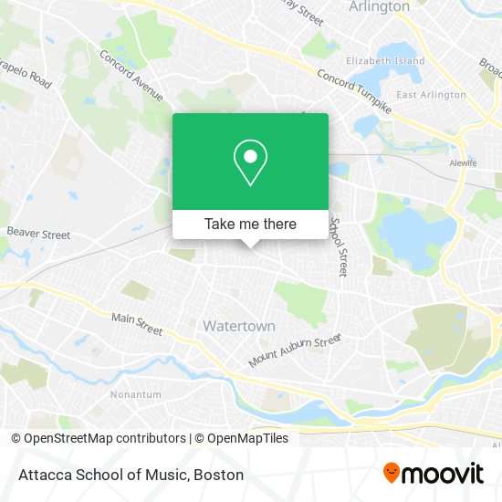 Mapa de Attacca School of Music