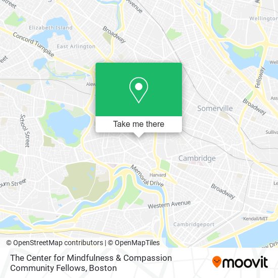 Mapa de The Center for Mindfulness & Compassion Community Fellows