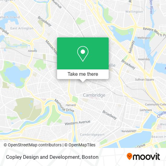 Copley Design and Development map