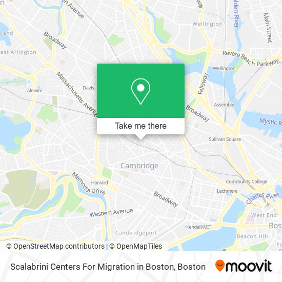 Scalabrini Centers For Migration in Boston map