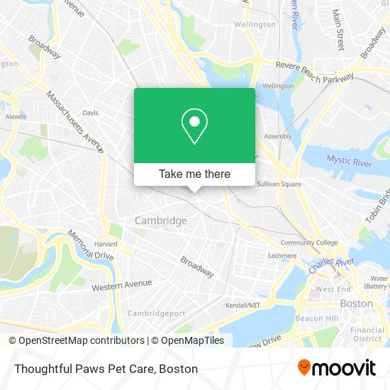 Thoughtful Paws Pet Care map