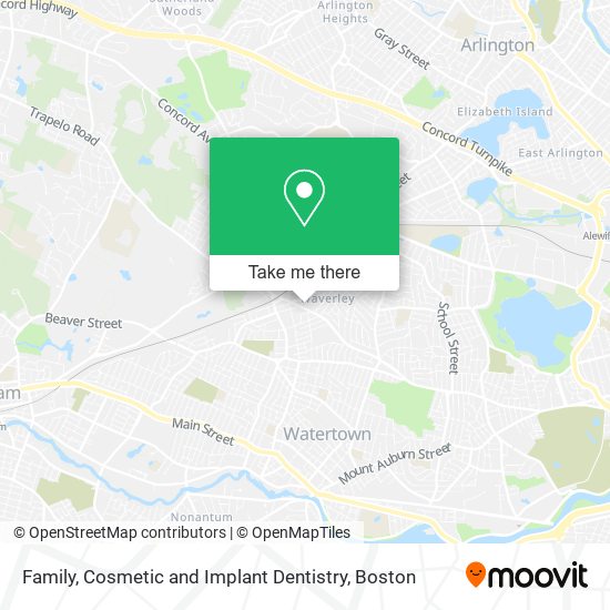 Family, Cosmetic and Implant Dentistry map