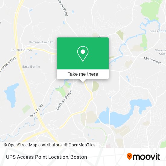 UPS Access Point Location map